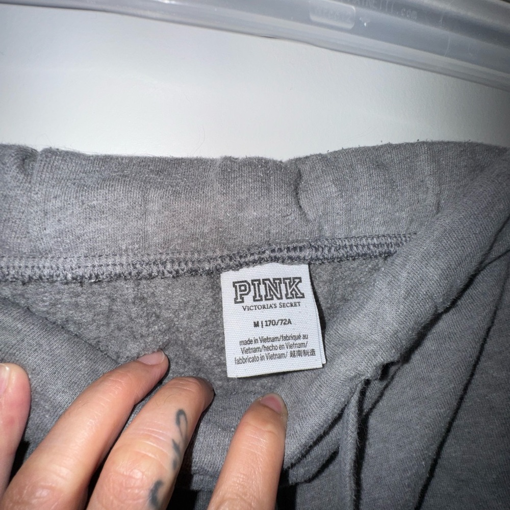 Love PINK grey and red rose sweat suit set - Picture 8 of 10